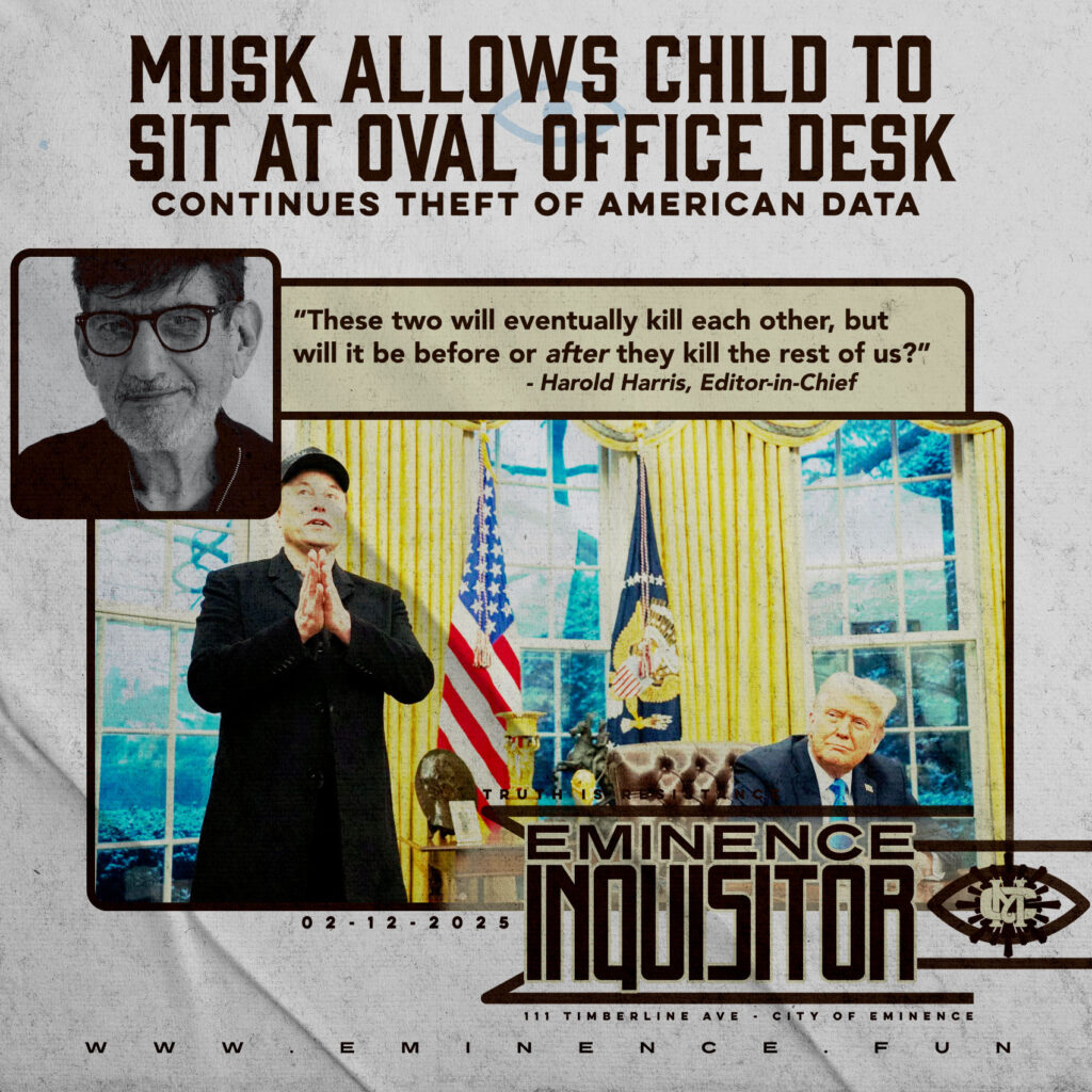 Musk Allows Child to Sit at Oval Office Desk