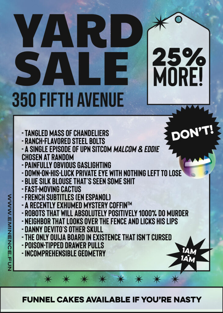 The Eternal Yard Sale for June 12, 2021