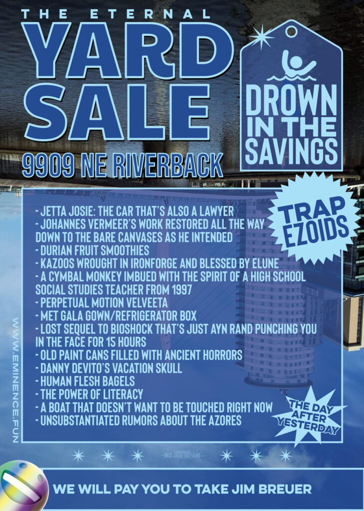 The Eternal Yard Sale for September 17, 2021
