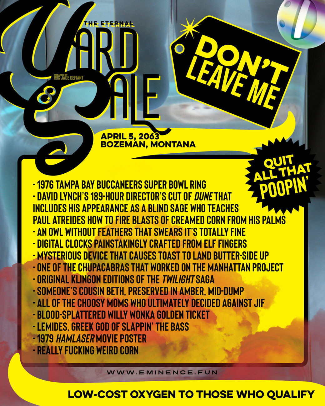 The Eternal Yard Sale for October 29, 2021