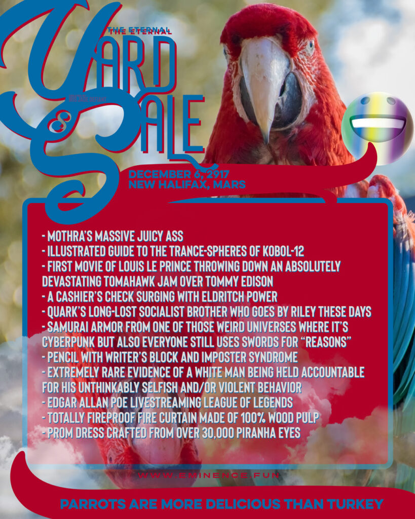 The Eternal Yard Sale for November 26, 2021
