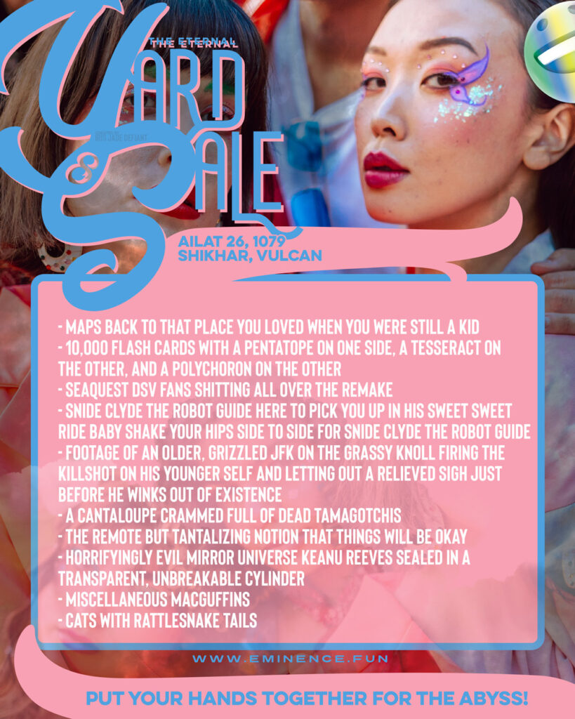 The Eternal Yard Sale for December 17, 2021