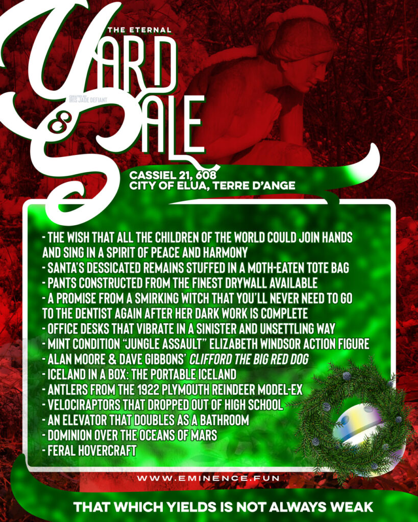 The Eternal Yard Sale for December 24, 2021